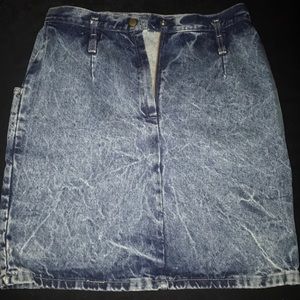 Vintage 90s Acid Wash Skirt
